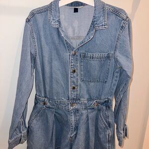Universal Thread Blue Denim Jumpsuit